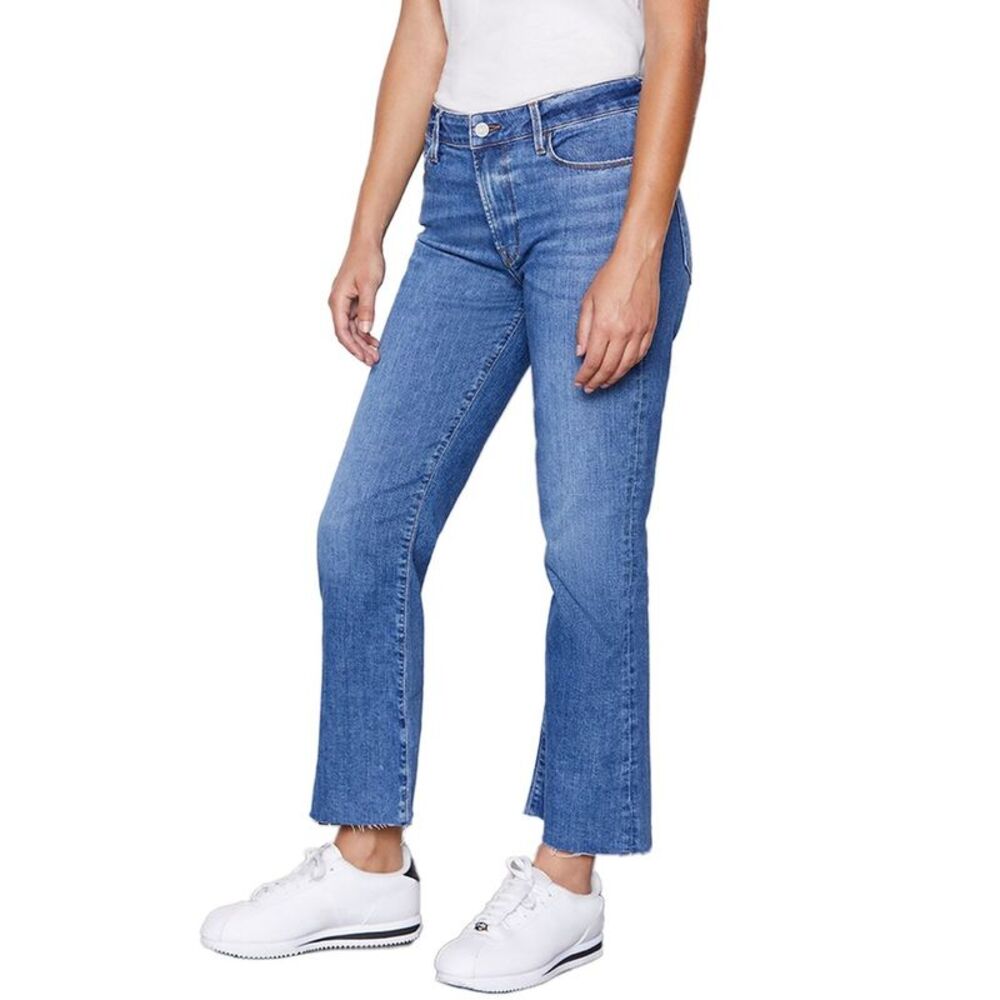 Frame Denim Womens Le Cropped Mini Boot Gratitude Jean
